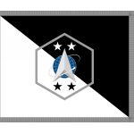 3ft. x 5ft. U.S. Senior Enlisted Advisor of Space Operation Flag Pole Hem & Silver Fringe