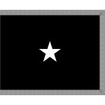 4ft. x 6ft. Space Force 1 Star General Flag Indoor w/ Fringe