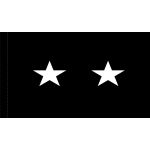 4ft. x 6ft. Space Force 2 Star General Flag w/ Side Pole Sleeve