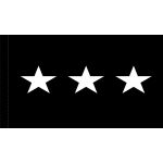 4ft. x 6ft. Space Force 3 Star General Flag w/ Side Pole Sleeve
