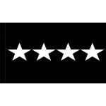 3ft. x 5ft. Space Force 4 Star General Flag w/ Side Pole Sleeve