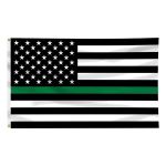 3ft. x 5ft. Thin Green Line US Flag Nylon Sewn