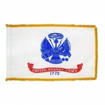3ft. x 4ft. U.S. Army Flag w/Pole Sleeve and Antique Gold Fringe