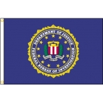 4ft. x 6ft. Federal Bureau of Investigation Flag Heading Grommets