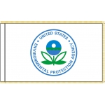 3ft. x 5ft. Environmental Protection Agency Flag with Gold Fringe