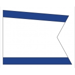 Size 8 Group Burgee with Line Snap and Ring