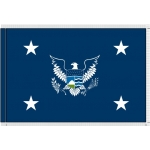 4ft. x 6ft. Secretary of Homeland Security Flag w/ Silver Fringe
