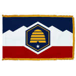 New 3ft. x 5ft. Utah Flag Fully Sewn with Fringe