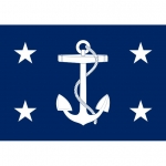 3ft. x 5ft. Display Secretary of The Navy Flag Side Pole Sleeve