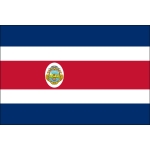4ft. x 6ft. Costa Rica Flag Seal for Indoor Display