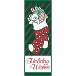 30 x 96 in. Holiday Banner Holiday Wishes Stocking