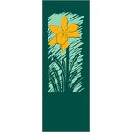 30 x 60 in. Seasonal Banner Daffodil