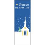30 x 96 in. Holiday Banner Peace Be with You