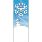 30 x 60 in. Holiday Banner Little Snowman