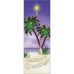 30 x 96 in. Holiday Banner Palm Tree Christmas