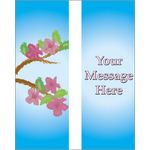 30 x 84 in. Seasonal Banner Dogwood Branches-Double Sided Design