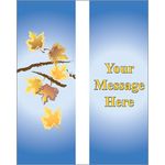 30 x 84 in. Seasonal Banner Autumn Branches-Double Sided Design