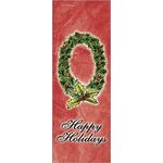 30 x 96 in. Holiday Banner Torn Paper Wreath