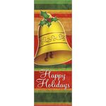 30 x 96 in. Holiday Banner Striped Paper Bell
