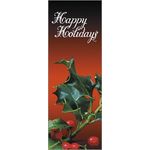 30 x 60 in. Holiday Banner Happy Holidays Holly