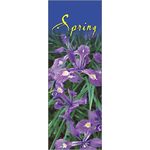 30 x 84 in. Seasonal Banner Spring Beauty Siberian Iris