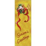 30 x 96 in. Holiday Banner Gold French Horn