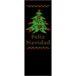 30 x 84 in. Holiday Banner Feliz Navidad Holiday Tree