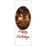 30 x 60 in. Holiday Banner Happy Holidays Christmas Morning