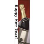 30 x 60 in. Holiday Banner Happy New Years! Champagne