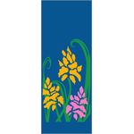 17 x 36 in. to 17 x 45 in. Yellow & Pink Flowers Seasonal Banner