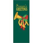 17 x 36 in. or 17 x 45 in. French Horn Holiday Banner