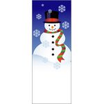 17 x 36 in. or 17 x 45 in. Holiday Snowman Banner