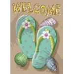 Welcome Flip Flop House Flag