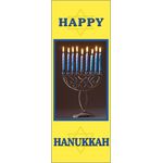 30 x 96 in. Seasonal Banner Hanukkah Menorah