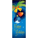 30 x 96 in. Holiday Banner Cartoon Ornaments