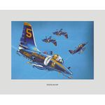11 x 14 in. Navy Blue Angels Aircraft Print