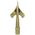8-1/4 in. Metal Army Spear Ornament Gold