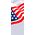 17 x 36 in. to 17 x 45 in. American Flag with Clouds Banner