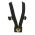 Black 10 Rib Web Flagpole Harness w/Brass Cup