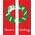 30 x 84 in. Holiday Banner Season's Greeting Wreath-Double Sided