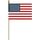 No-Fray United States Flag with Gold Spear Top