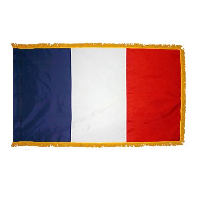 3ft. x 5ft. France Flag for Parades & Display with Fringe