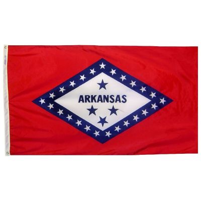 4ft. x 6ft. Arkansas Flag with Brass Grommets