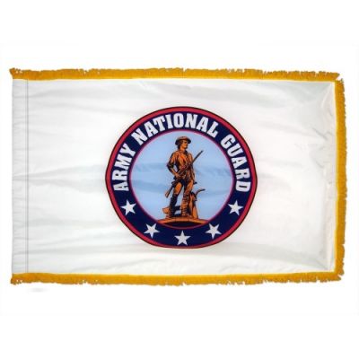 3ft. x 5ft. Army National Guard Flag with Gold Fringe