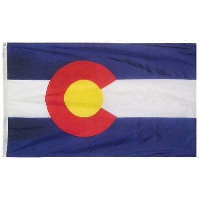 3ft. x 5ft. Colorado Flag with Brass Grommets
