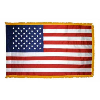 5ft. x 8ft. US Flag for Display w/Fringe