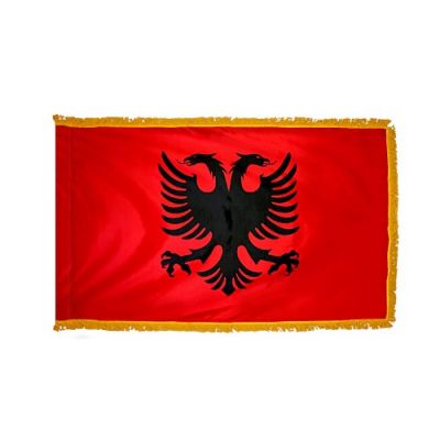 4ft. x 6ft. Albania Flag for Parades & Display with Fringe
