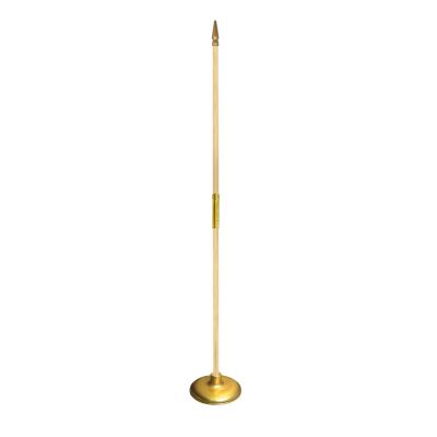 8 ft. Wood Pole Set for 3 x 5 ft. Flag Spear & Weighted Stand