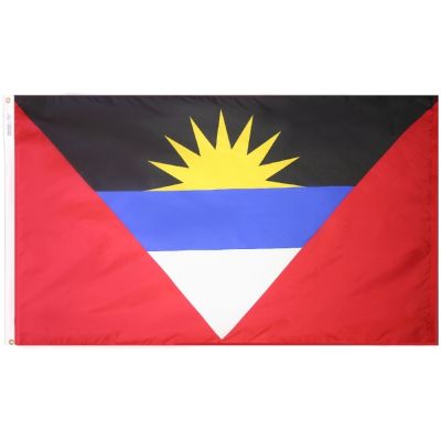 4ft. x 6ft. Antigua & Barbuda Flag w/ Line Snap & Ring