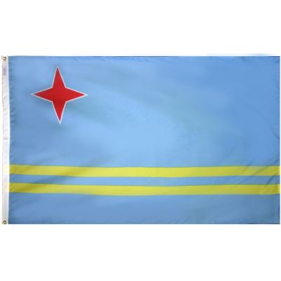 3ft. x 5ft. Aruba Flag with Brass Grommets